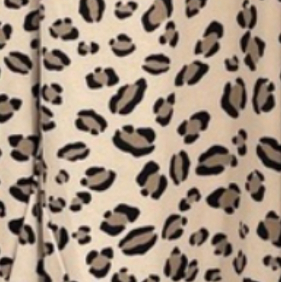 DKNY Brand- Animal Print Wide Leg Cropped Lounge Pants-XL - Picture 2 of 2